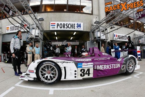 Pitsstop VM Motorsport met de Porsche RS Spyder